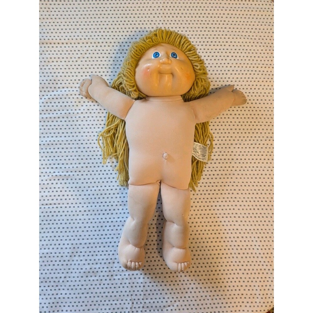 Cabbagepatch Kids 1980s Vintage Blonde Hair Doll with Blue Eyes